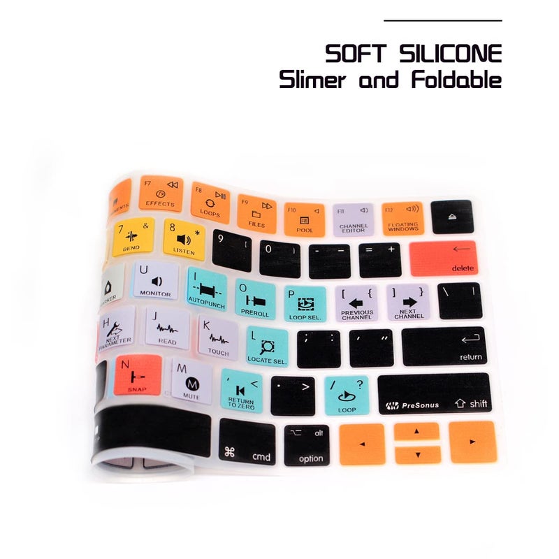HRH Studio One Functional Shortcut Hotkey Keyboard Cover Silicone Skin for Magic Wireless Keyboard MLA22LL/A (A1644,2015 Released) with US Layout - Image 5